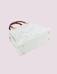 Coral White Bag