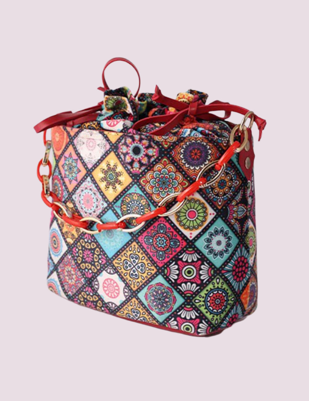 Chelsea Red multicolor Potli Bag