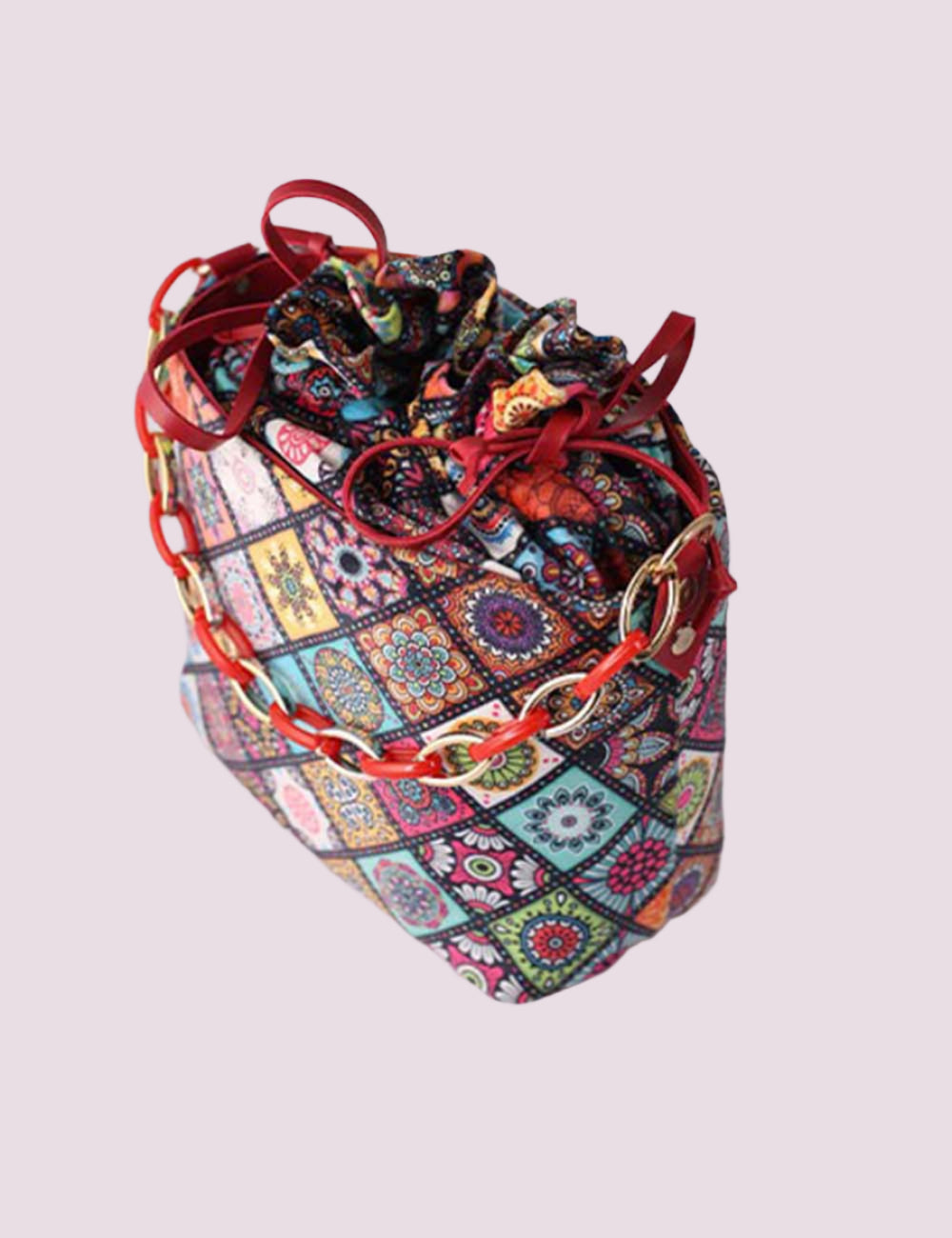 Chelsea Red multicolor Potli Bag