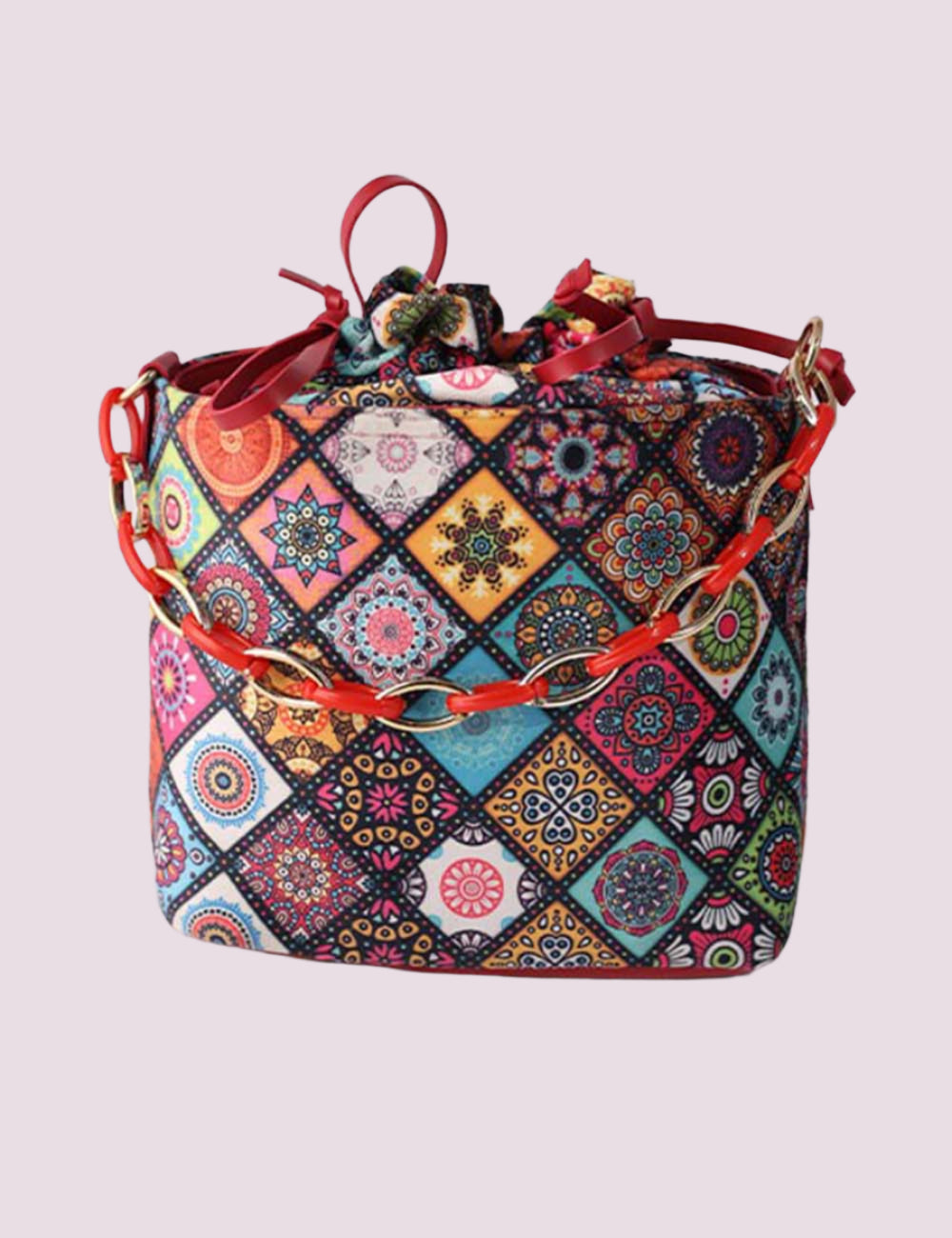 Chelsea Red multicolor Potli Bag