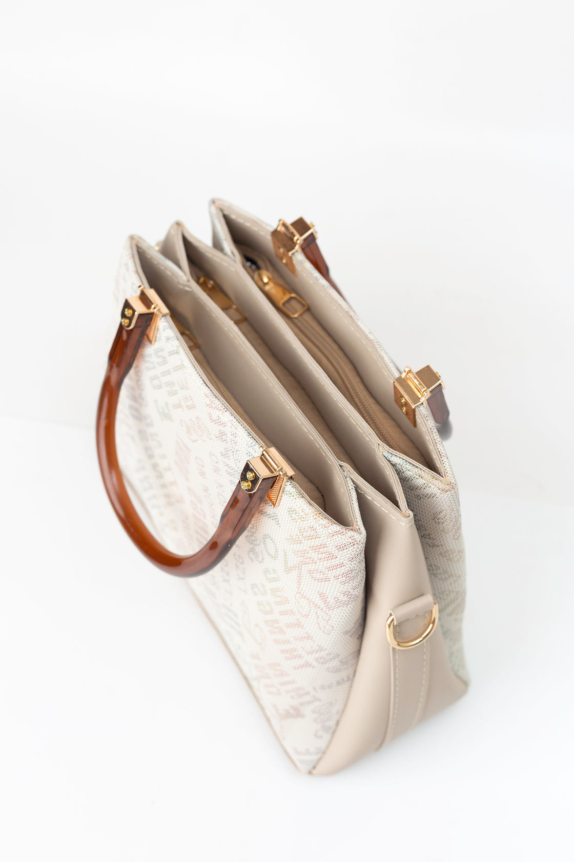 Coral Light Brown Bag