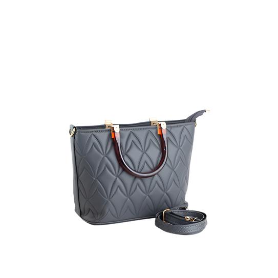 Quilted Tote with Unique Handles