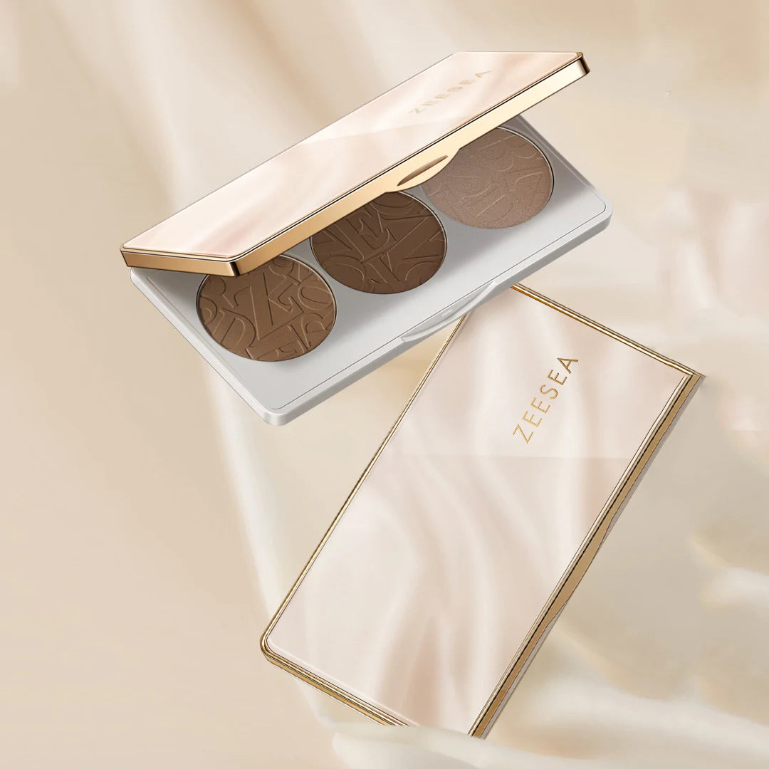 Tricolor Highlighter Contouring Palette