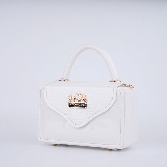 Regal Elegance White Bag